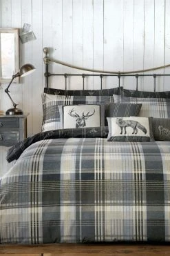 D&D Connolly Check Duvet Cover And Pillowcase Set