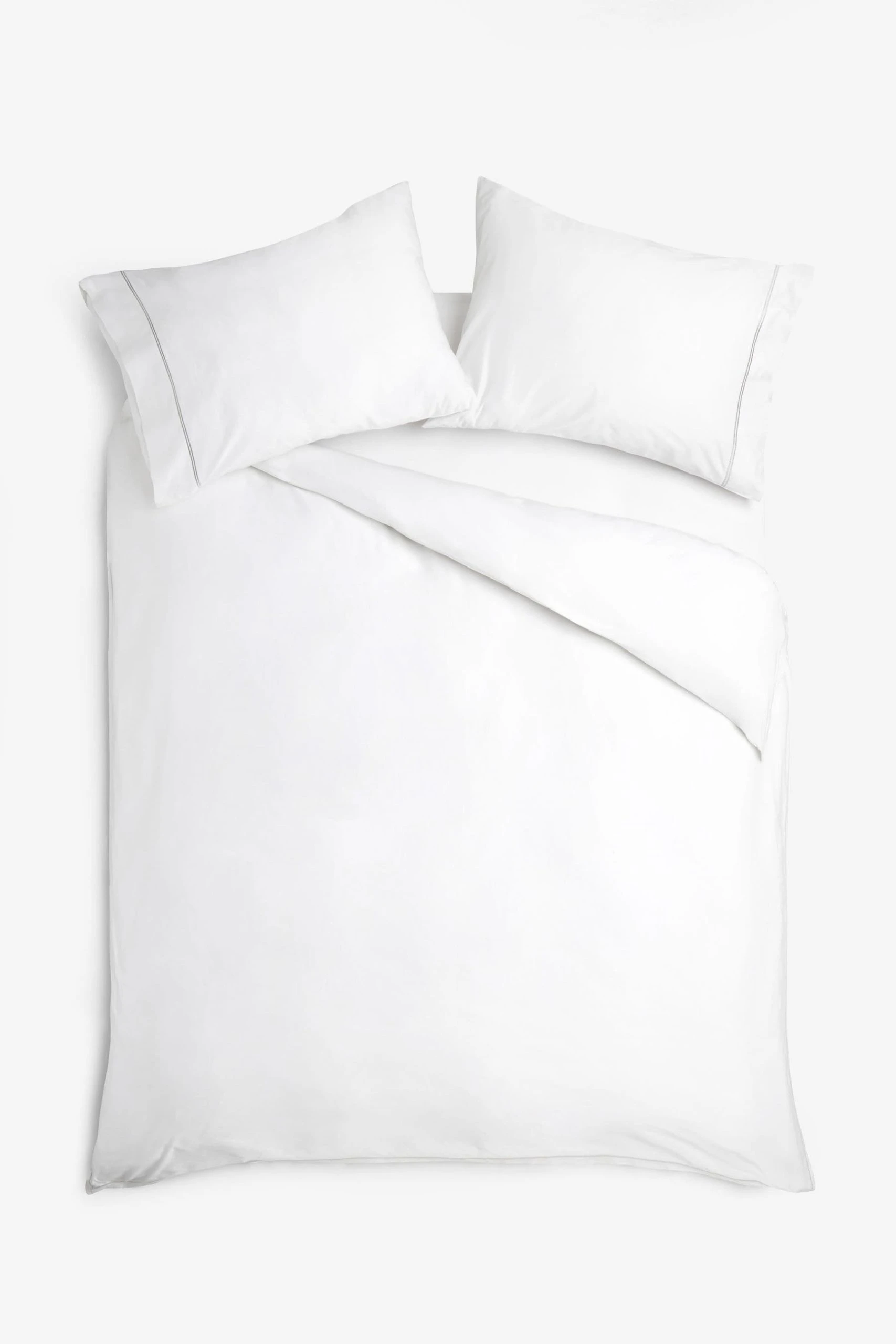 Next Collection Luxe 600 Thread Count 100% Cotton Sateen Duvet Cover And Pillowcase Set 4 Next Collection Luxe 600 Thread Count 100% Cotton Sateen Duvet Cover And Pillowcase Set - Image 2