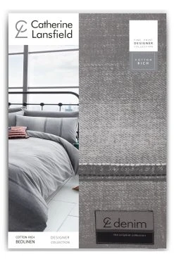 Catherine Lansfield Denim Duvet Cover And Pillowcase Set 8 Catherine Lansfield Denim Duvet Cover And Pillowcase Set -Furn Online 338117s3