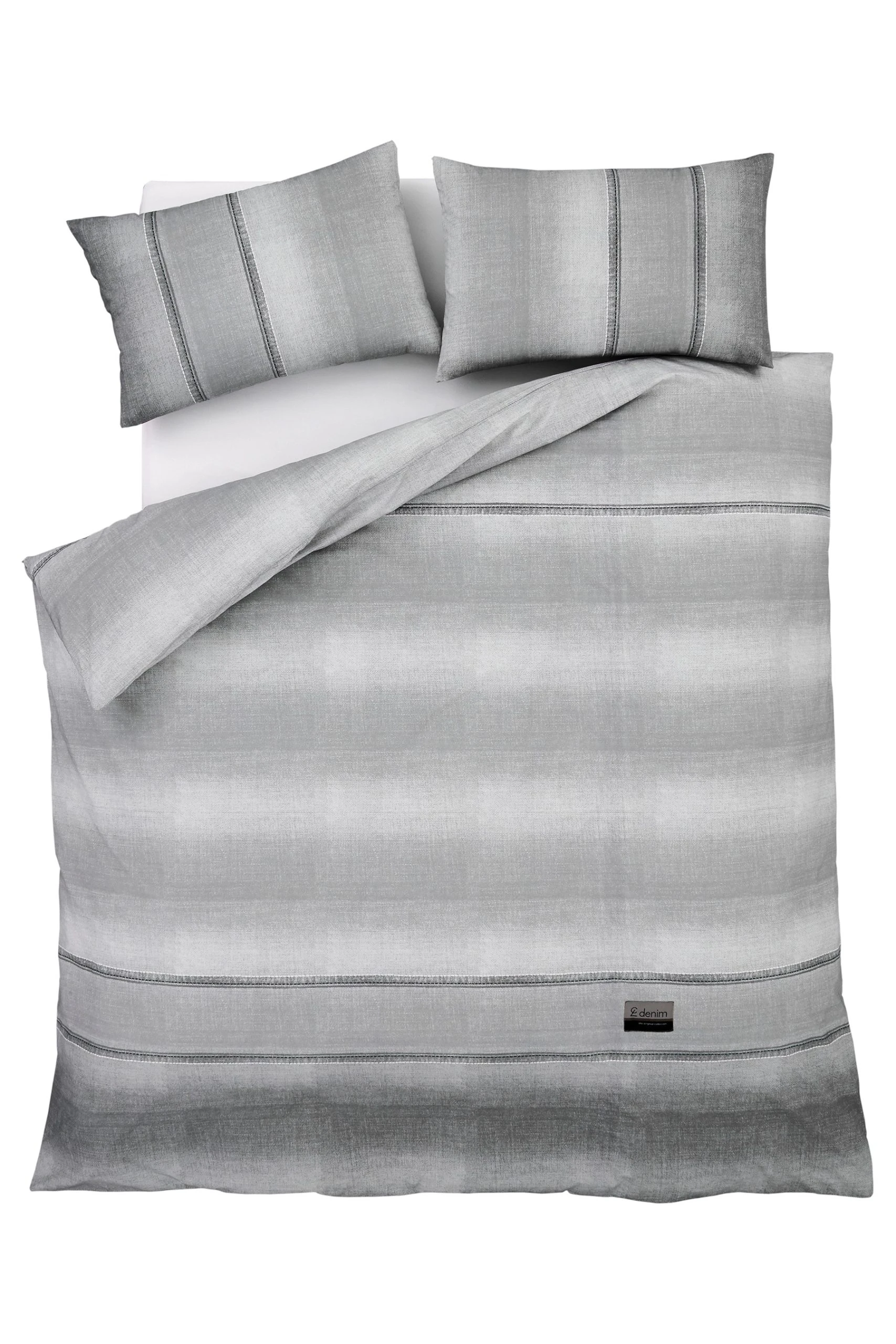 Catherine Lansfield Denim Duvet Cover And Pillowcase Set 6 Catherine Lansfield Denim Duvet Cover And Pillowcase Set - Image 4
