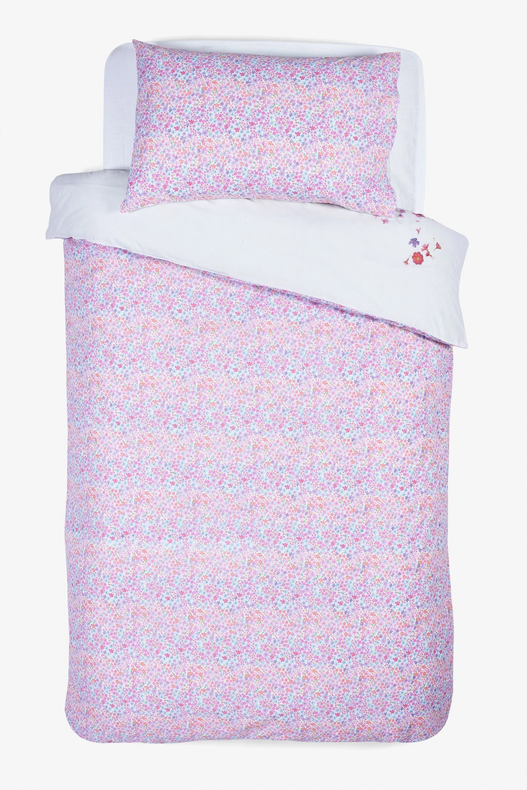 Next Kids Floral Unicorn Duvet And Pillowcase Set 10 Next Kids Floral Unicorn Duvet And Pillowcase Set - Image 8