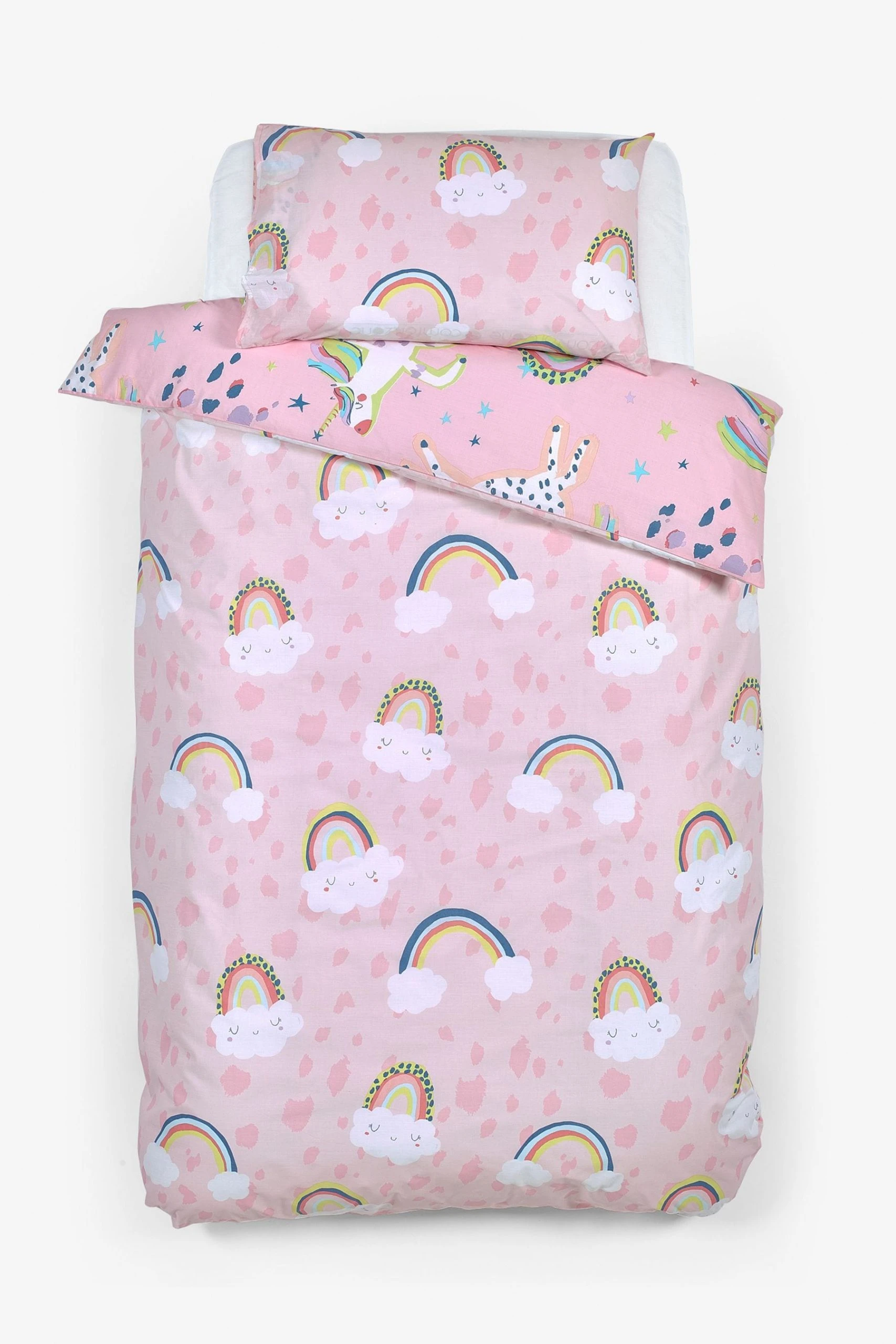 Next Kids Glow-In-The-Dark Party Unicorn Duvet Cover And Pillowcase Set 6 Next Kids Glow-In-The-Dark Party Unicorn Duvet Cover And Pillowcase Set - Image 4
