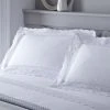 Serene Renaissance Embroidered Edge Duvet Cover And Pillowcase Set