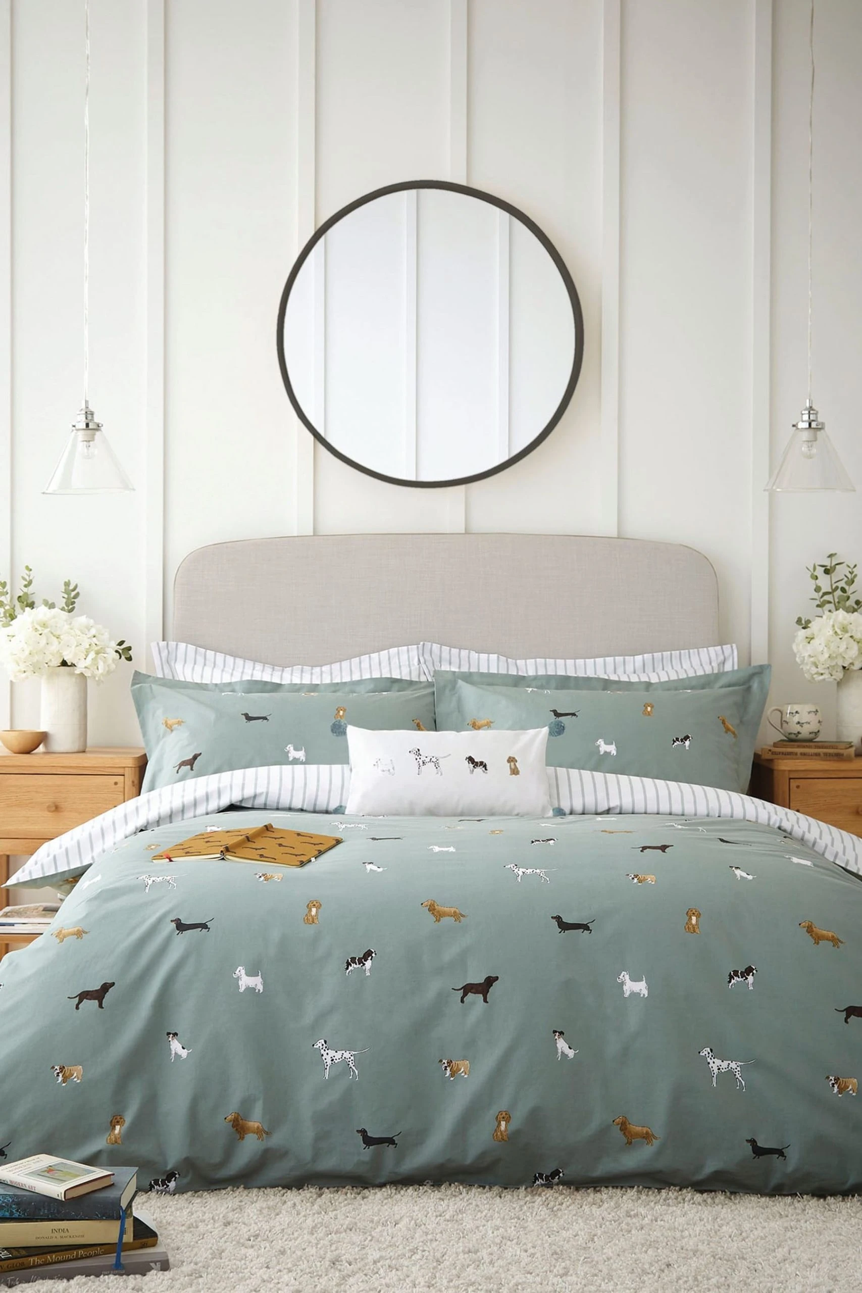 Sophie Allport Fetch Moss Duvet Cover And Pillowcase Case 3 Sophie Allport Fetch Moss Duvet Cover And Pillowcase Case