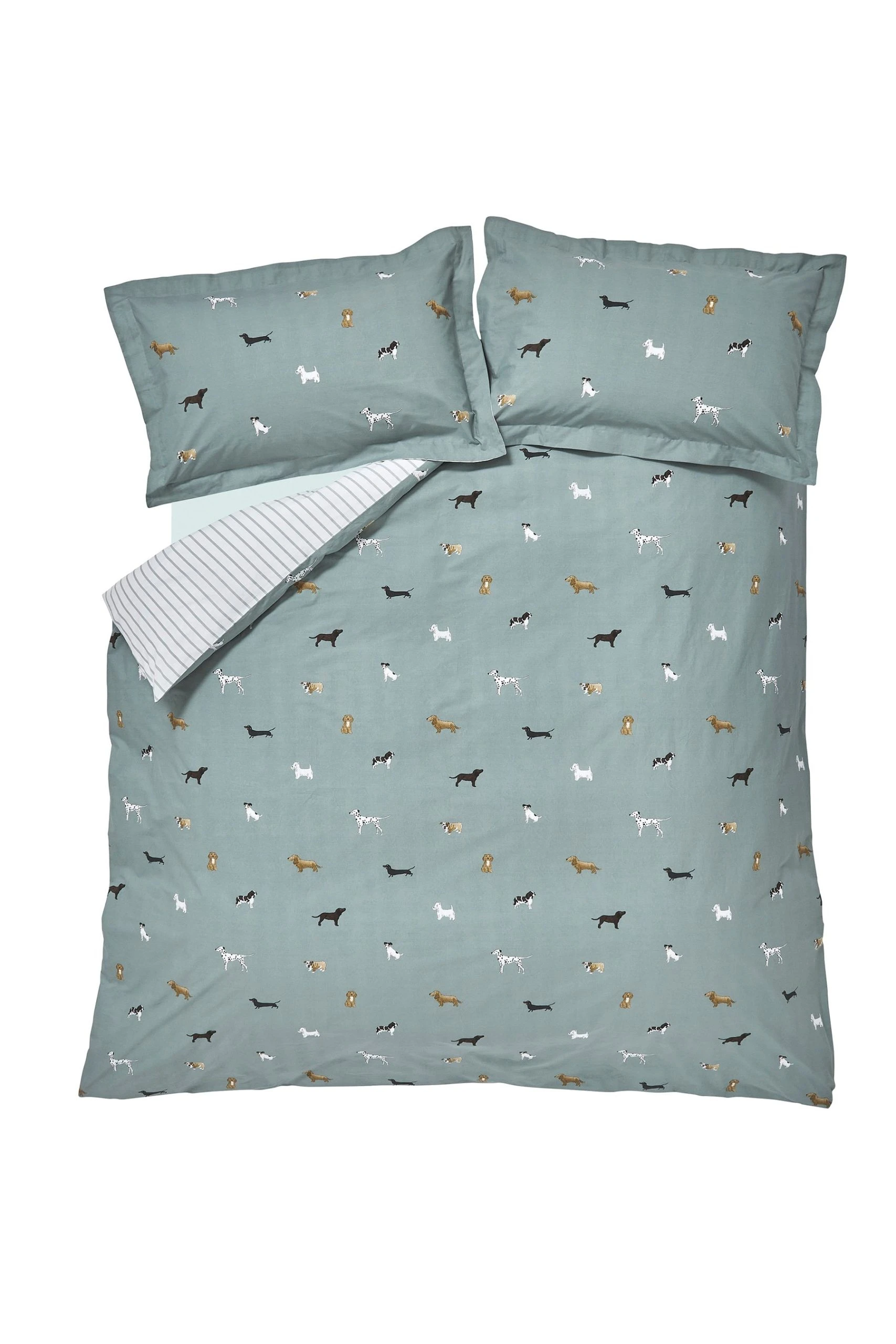 Sophie Allport Fetch Moss Duvet Cover And Pillowcase Case 5 Sophie Allport Fetch Moss Duvet Cover And Pillowcase Case - Image 3
