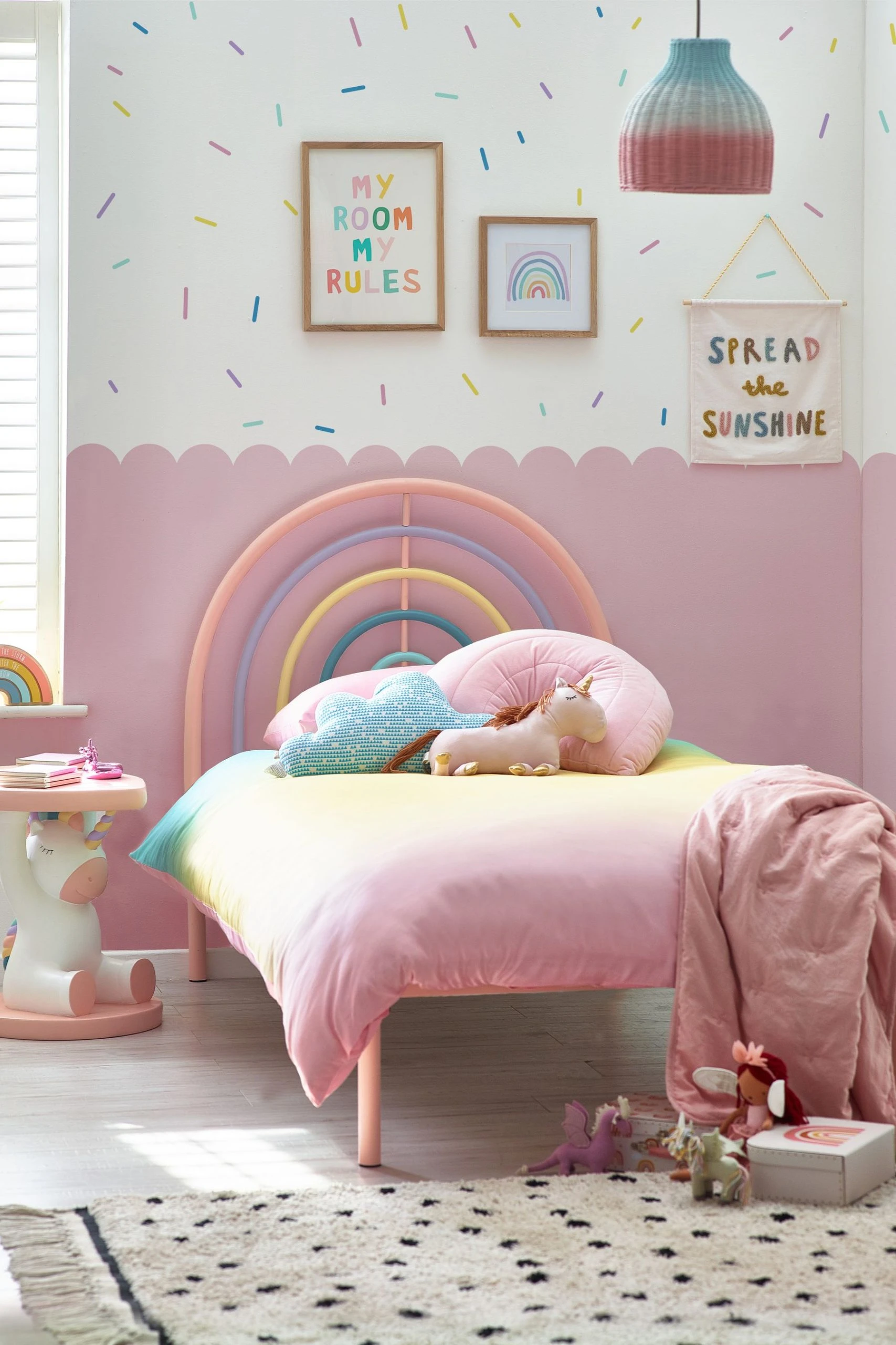 Next Kids Magical Ombré Glitter Duvet Cover And Pillowcase Set 4 Next Kids Magical Ombré Glitter Duvet Cover And Pillowcase Set - Image 2