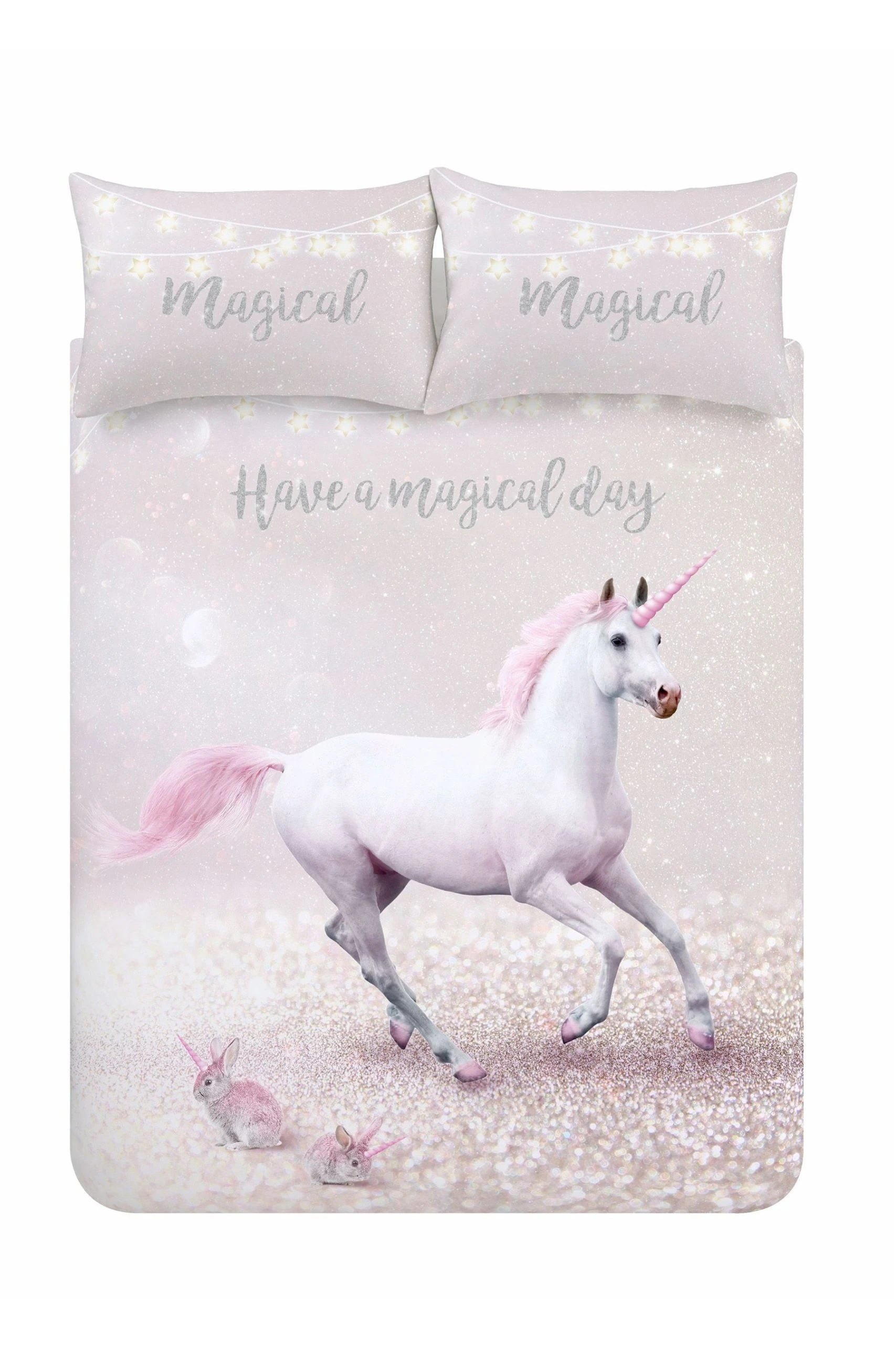 Catherine Lansfield Enchanted Unicorn Duvet Cover And Pillowcase Set 5 Catherine Lansfield Enchanted Unicorn Duvet Cover And Pillowcase Set - Image 3