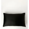Heritage Luxe Silk Pillowcase In Black -Furn Online 653987980 877469770 1 720x928