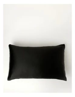 Heritage Luxe Silk Pillowcase In Black