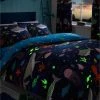 Bedlam Glow In The Dark Sea Life Duvet Cover And Pillowcase Set -Furn Online 661 490s