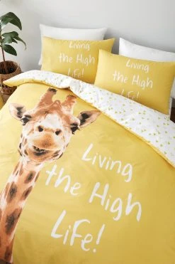 Catherine Lansfield Giraffe Duvet Cover And Pillowcase Set