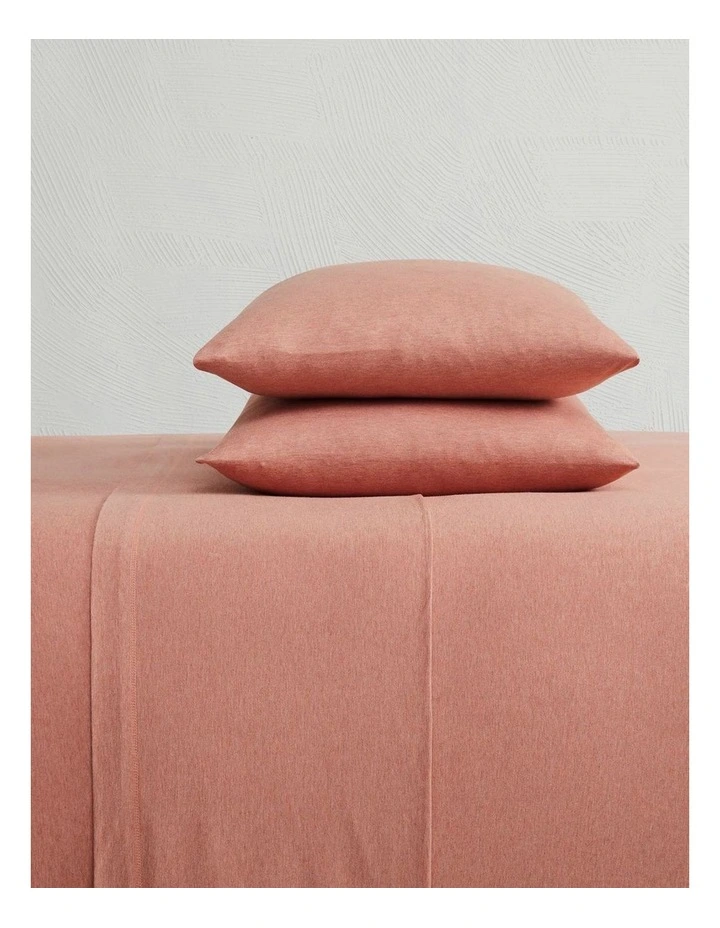 Calvin Klein Modern Cotton Harrison Standard Pillowcase In Terracotta 3 Calvin Klein Modern Cotton Harrison Standard Pillowcase In Terracotta