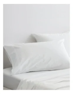Organic Cotton Percale 300TC Standard Pillowcase 2 Pack In Snow 7 Organic Cotton Percale 300TC Standard Pillowcase 2 Pack In Snow -Furn Online 787425040 3 720x928
