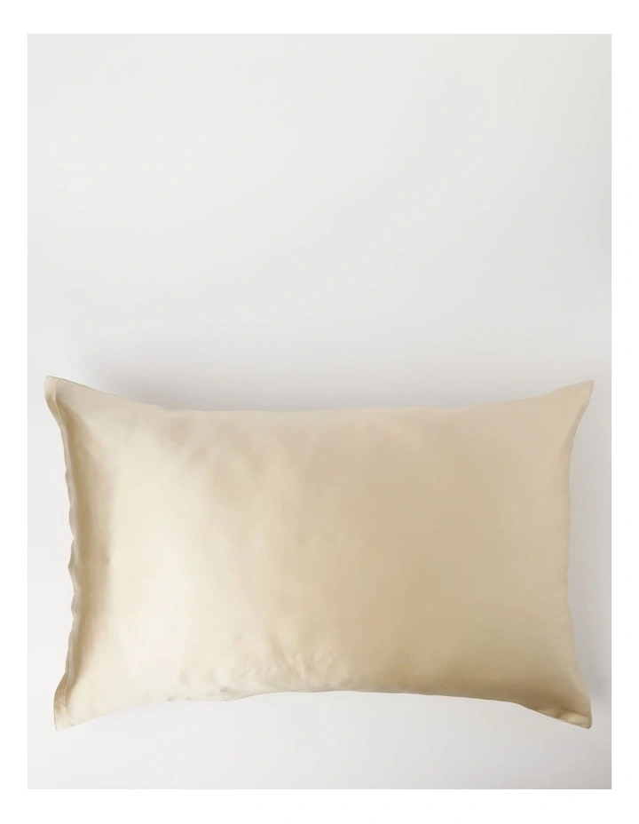 Heritage Silk Front Pillowcase Pair Champagne 5 Heritage Silk Front Pillowcase Pair Champagne - Image 3