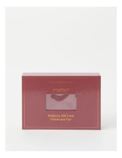 Heritage Silk Front Pillowcase Pair In Rose