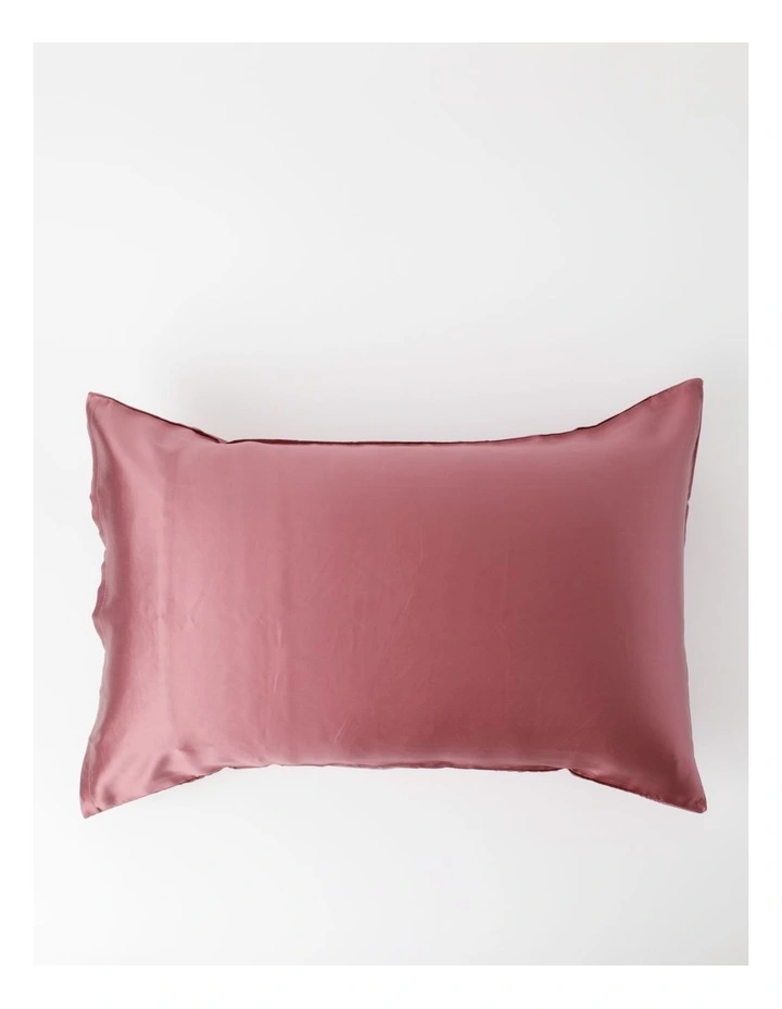 Heritage Silk Front Pillowcase Pair In Rose 5 Heritage Silk Front Pillowcase Pair In Rose - Image 3
