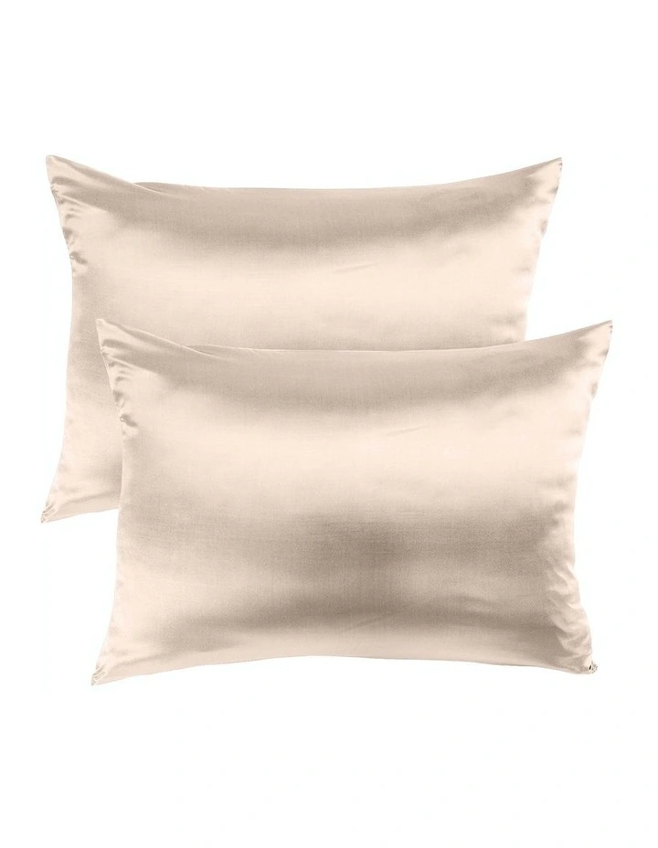 Mulberry Soft Silk Hypoallergenic Pillowcase Twin Pack 51x76cm In Light Pink 3 Mulberry Soft Silk Hypoallergenic Pillowcase Twin Pack 51x76cm In Light Pink