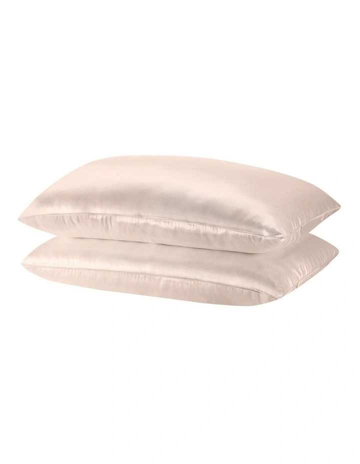Mulberry Soft Silk Hypoallergenic Pillowcase Twin Pack 51x76cm In Light Pink 6 Mulberry Soft Silk Hypoallergenic Pillowcase Twin Pack 51x76cm In Light Pink - Image 4
