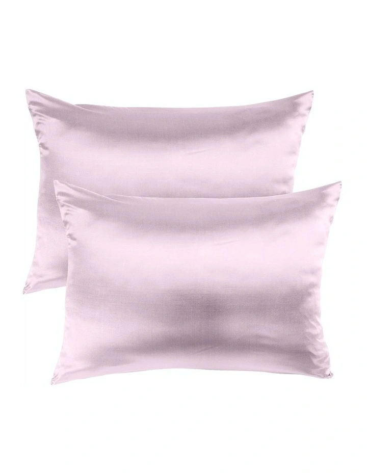 Mulberry Soft Silk Hypoallergenic Pillowcase Twin Pack 51x76cm In Lilac 3 Mulberry Soft Silk Hypoallergenic Pillowcase Twin Pack 51x76cm In Lilac