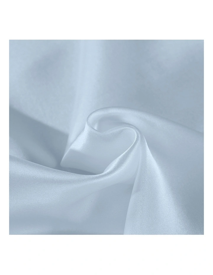 Mulberry Soft Silk Hypoallergenic Pillowcase Twin Pack 51x76cm In Light Blue 4 Mulberry Soft Silk Hypoallergenic Pillowcase Twin Pack 51x76cm In Light Blue - Image 2