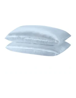 Mulberry Soft Silk Hypoallergenic Pillowcase Twin Pack 51x76cm In Light Blue 15 Mulberry Soft Silk Hypoallergenic Pillowcase Twin Pack 51x76cm In Light Blue -Furn Online 865756000 7 1 720x928