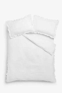 Next Supersoft Frill Trim Duvet Cover And Pillowcase Set -Furn Online 872165s5