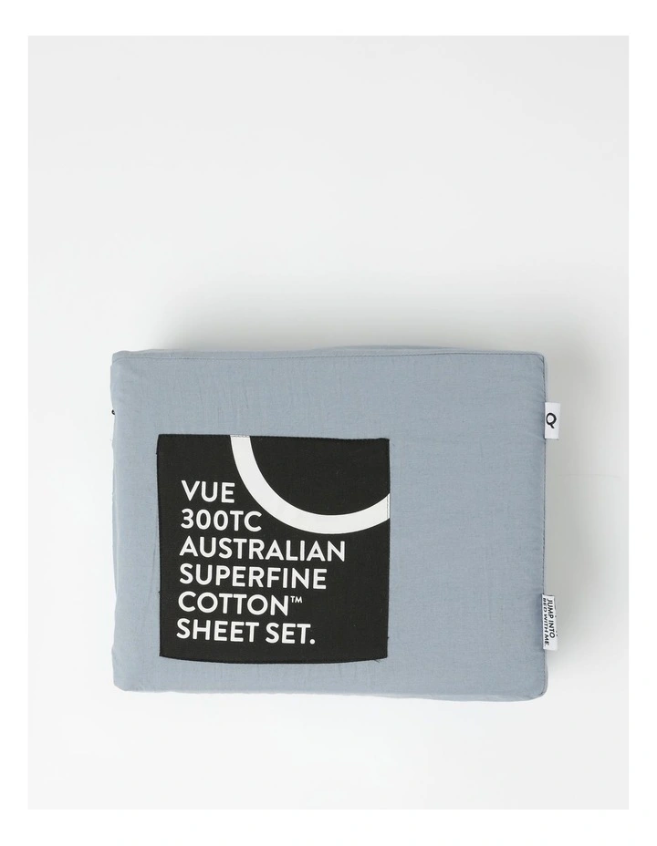 300TC Australian Superfine Cotton U-Shaped Pillowcase In Blue 5 300TC Australian Superfine Cotton U-Shaped Pillowcase In Blue - Image 3