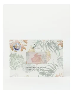 AMCS X Art Series Sunshine Coast Silk Fronted Pillowcase Pack In Assorted