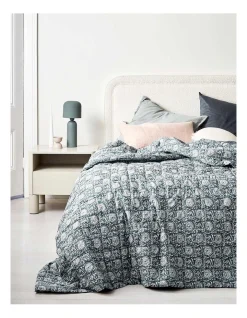 Alternative view of Jaipur Standard Pillowcase In Mineral/Indian Teal