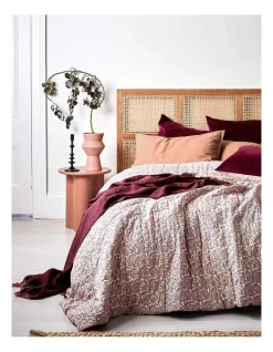 Alternative view of Jaipur Standard Pillowcase In Rosewater/Merlot