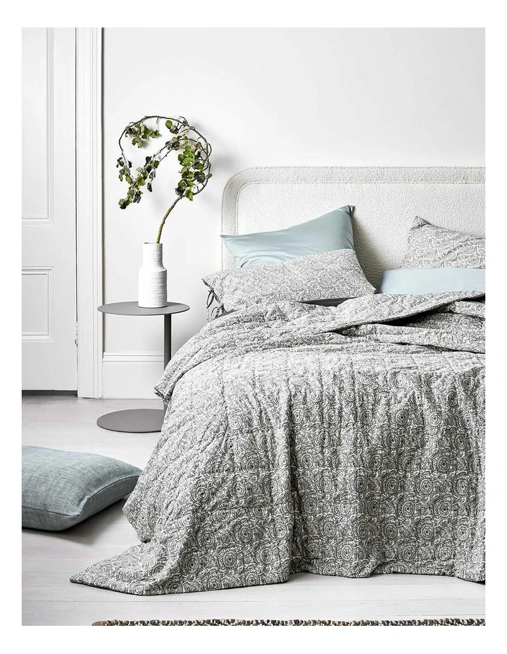 Jaipur Standard Pillowcase In Mist/Feather 4 Jaipur Standard Pillowcase In Mist/Feather - Image 2