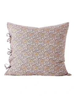 Jaipur European Pillowcase In Rosewater/Merlot