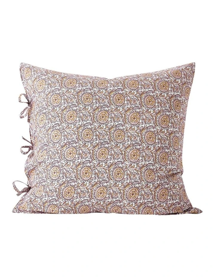 Jaipur European Pillowcase In Rosewater/Merlot 2 Jaipur European Pillowcase In Rosewater/Merlot