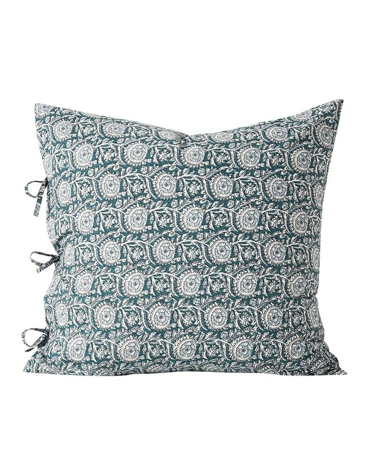 Jaipur European Pillowcase In Mineral/Indian Teal 3 Jaipur European Pillowcase In Mineral/Indian Teal