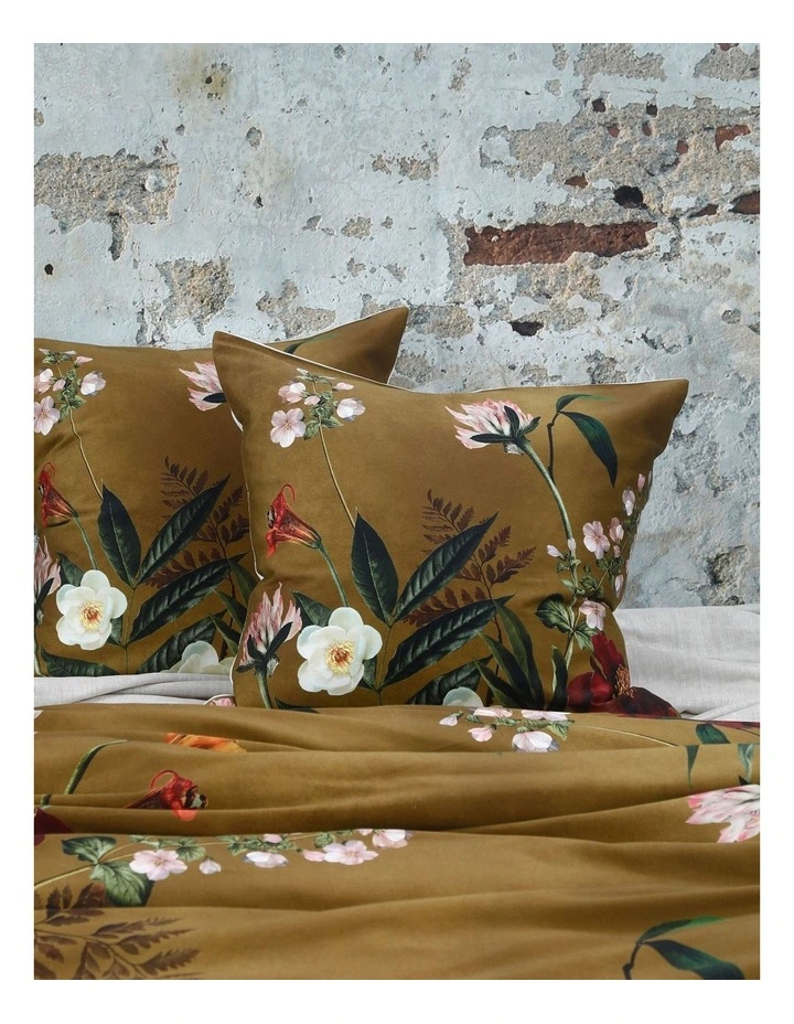 Isola European Pillowcase In Mustard 3 Isola European Pillowcase In Mustard