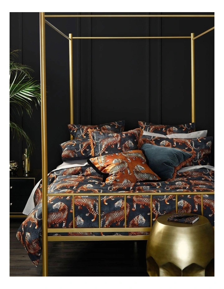 Tigress European Pillowcase In Grey 5 Tigress European Pillowcase In Grey - Image 3