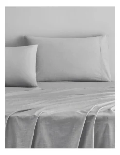 Reilly Pillowcase Pair In Soft Grey