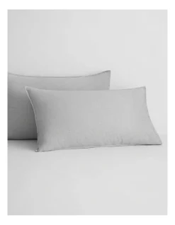 Alternative view of Reilly Pillowcase Pair In Soft Grey