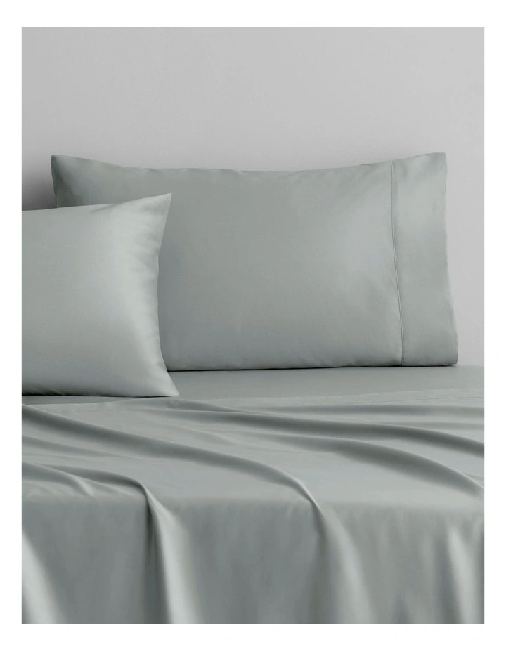 Egyptian Cotton 500tc Twill Pillowcase Pair In Tidal 3 Egyptian Cotton 500tc Twill Pillowcase Pair In Tidal