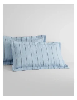 Abbotson Stripe Tailored Pillowcase Pair In Spa