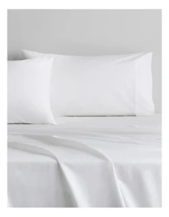 Byren Percale Pillowcase Pair In White