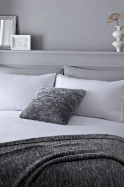 Serene Pom Pom Duvet Cover And Pillowcase Set
