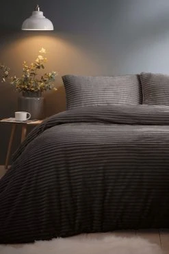 Jumbo Cord Silentnight Duvet Cover And Pillowcase Set
