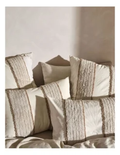 Alternative view of Linen House Calder Pillowcase In Oatmeal