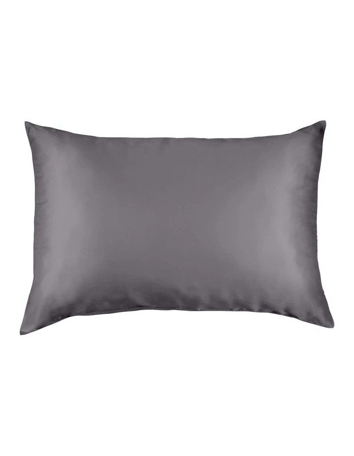 Pure Silk Pillowcase 100% Mulberry Silk Hypoallergenic In Charcoal 3 Pure Silk Pillowcase 100% Mulberry Silk Hypoallergenic In Charcoal