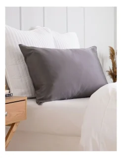 Pure Silk Pillowcase 100% Mulberry Silk Hypoallergenic In Charcoal 10 Pure Silk Pillowcase 100% Mulberry Silk Hypoallergenic In Charcoal -Furn Online 988484680 4 720x928