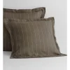 Abbotson Stripe Tailored European Pillowcase In Khaki -Furn Online 988991290 1 720x928