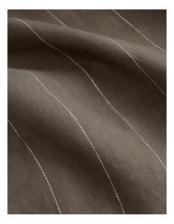 Abbotson Stripe Tailored European Pillowcase In Khaki 7 Abbotson Stripe Tailored European Pillowcase In Khaki -Furn Online 988991290 3 720x928