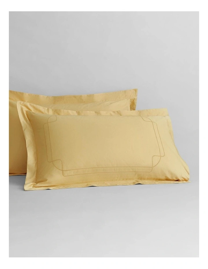 Belltana Tailored Pillowcase Pair In Soft Gold 3 Belltana Tailored Pillowcase Pair In Soft Gold