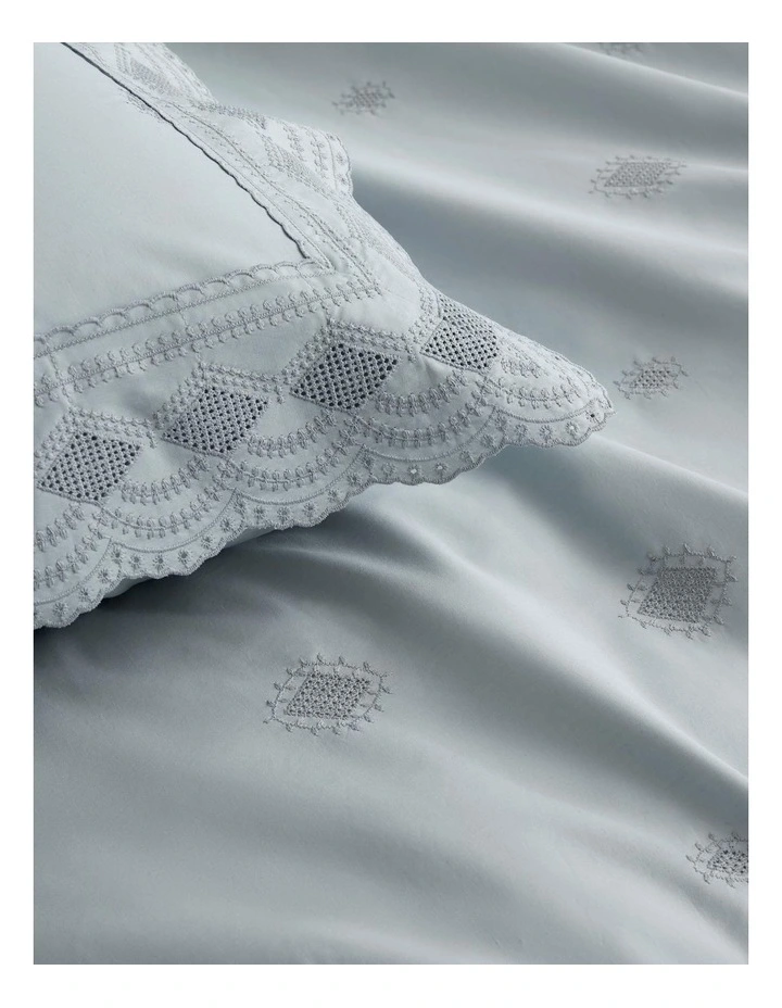 Mansfield Tailored European Pillowcase In Tidal 5 Mansfield Tailored European Pillowcase In Tidal - Image 3